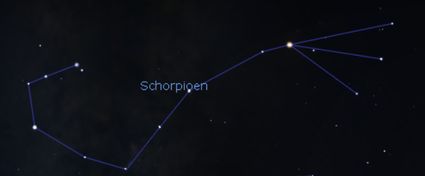 Schorpioen: Stellarium